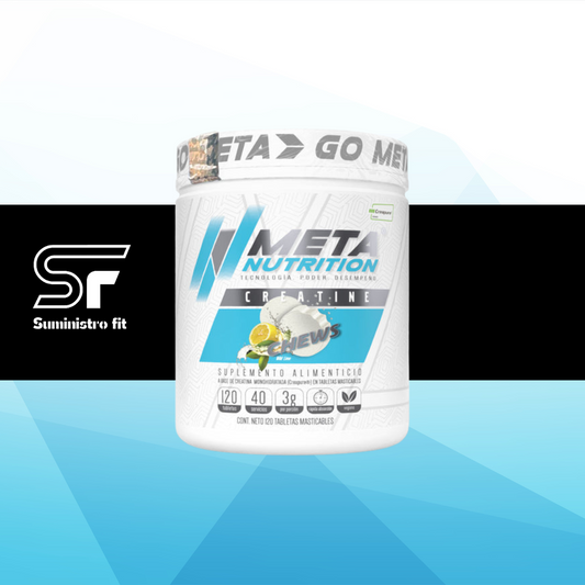 Creatina chews Meta nutrition 120 tabletas masticables
