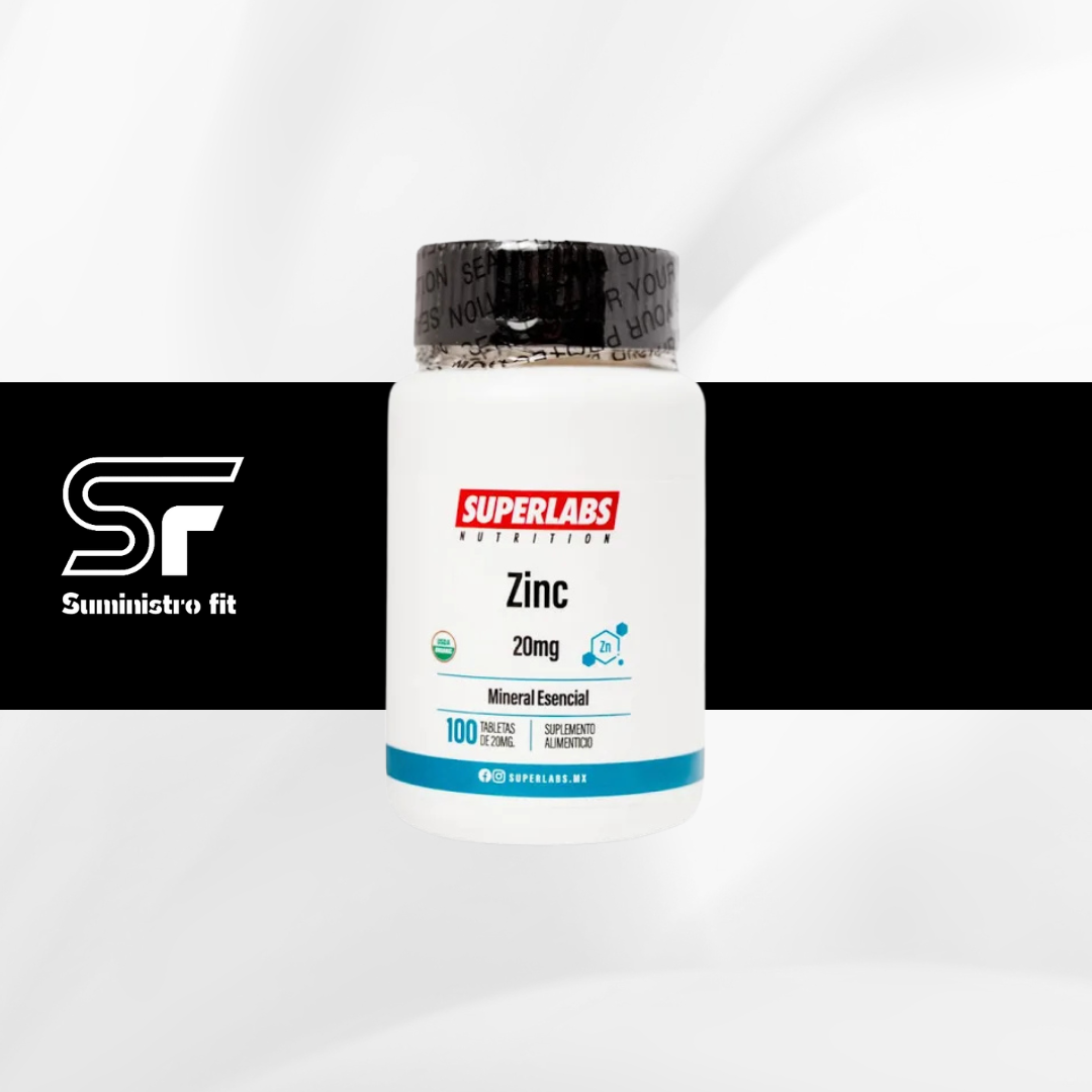 Zinc 20mg / 100 tabletas Superlabs