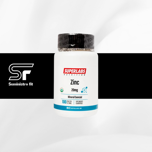 Zinc 20mg / 100 tabletas Superlabs